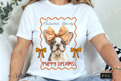 Cute Fall Puppy Dreams PNG Product Image 3