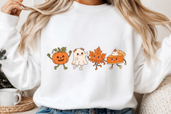 Cute Fall Doodle Characters PNG Product Image 2