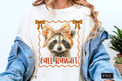 Cute Fall Fall Bandit Raccoon PNG Product Image 4