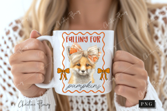 Cute Fall Falling For Pumpkins PNG Product Image 2