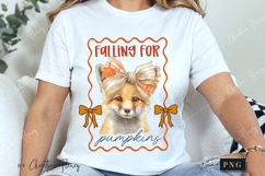 Cute Fall Falling For Pumpkins PNG Product Image 3