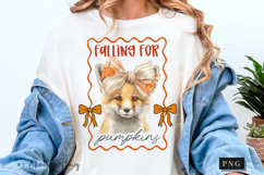 Cute Fall Falling For Pumpkins PNG Product Image 4