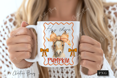 Cute Fall Hay There Pumpkin PNG Product Image 2