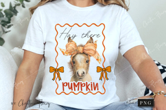 Cute Fall Hay There Pumpkin PNG Product Image 3