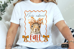 Cute Fall Nuts About Fall PNG Product Image 3
