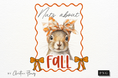 Cute Fall Nuts About Fall PNG Product Image 1