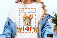 Cute Fall Nuts About Fall PNG Product Image 4