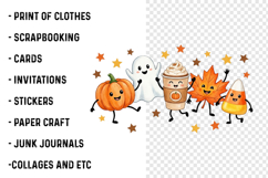 Cute Fall PNG, Pumpkin Ghost Candy PNG Product Image 3