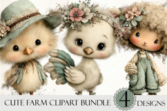 Cute Farm Clipart Product Image 1