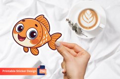 Cute Fish Sticker, Colorful Fish Decals, Cute Fish Wall Art Product Image 1
