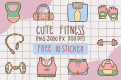 Cute Fitness Clipart png Product Image 1