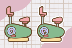 Cute Fitness Clipart PNG set 2 Product Image 2