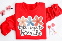 Cute Floral Printable Sticker PNG, Inspirational Sticker Product Image 4