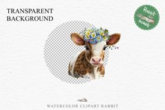 Cute Floral Baby Cow Flowers Watercolor Clipart PNG Highland Transparent t-shirt designs sublimation kids printable digital nursery wall art farm animals watercolor floral baby cow png, highland cow clipart, cow couple, farm animals clip art, sublimation