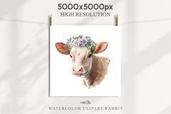 Cute Floral Baby Cow Flowers Watercolor Clipart PNG Highland Transparent t-shirt designs sublimation kids printable digital nursery wall art farm animals watercolor floral baby cow png, highland cow clipart, cow couple, farm animals clip art, sublimation