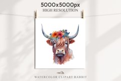 Cute Floral Baby Highland Cow Flowers Watercolor Clipart PNG Transparent t-shirt designs sublimation kids printable digital nursery wall art farm animals watercolor floral baby cow png, highland cow clipart, cow couple, farm animals clip art illustration