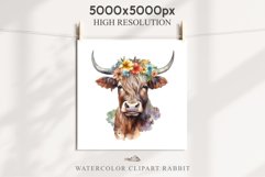 Cute Floral Baby Highland Cow Flowers Watercolor Clipart PNG Transparent t-shirt designs sublimation kids printable digital nursery wall art farm animals watercolor floral baby cow png, highland cow clipart, cow couple, farm animals clip art illustration