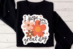 Cute Floral Printable Sticker PNG, Inspirational Sticker Product Image 4