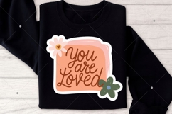 Cute Floral Printable Sticker PNG, Inspirational Sticker Product Image 4