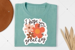 Cute Floral Printable Sticker PNG, Inspirational Sticker Product Image 5