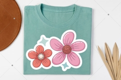 Cute Floral Printable Sticker PNG, Inspirational Sticker Product Image 5