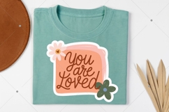 Cute Floral Printable Sticker PNG, Inspirational Sticker Product Image 5