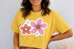 Cute Floral Printable Sticker PNG, Inspirational Sticker Product Image 6