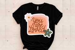 Cute Floral Printable Sticker PNG, Inspirational Sticker Product Image 7