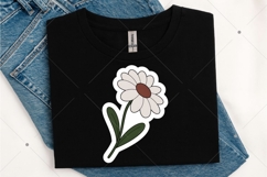 Cute Floral Printable Sticker PNG, Inspirational Sticker Product Image 8