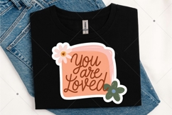 Cute Floral Printable Sticker PNG, Inspirational Sticker Product Image 8