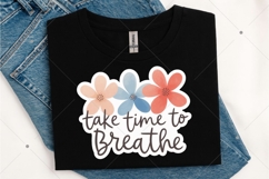 Cute Floral Printable Sticker PNG, Inspirational Sticker Product Image 9