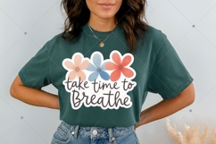 Cute Floral Printable Sticker PNG, Inspirational Sticker Product Image 2