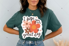 Cute Floral Printable Sticker PNG, Inspirational Sticker Product Image 9