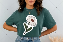 Cute Floral Printable Sticker PNG, Inspirational Sticker Product Image 9