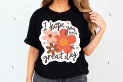 Cute Floral Printable Sticker PNG, Inspirational Sticker Product Image 2