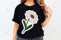 Cute Floral Printable Sticker PNG, Inspirational Sticker Product Image 2