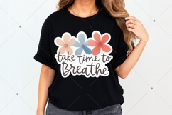 Cute Floral Printable Sticker PNG, Inspirational Sticker Product Image 3