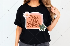 Cute Floral Printable Sticker PNG, Inspirational Sticker Product Image 2