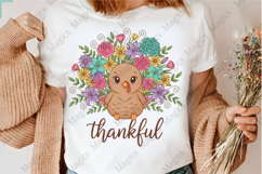 Cute Floral Turkey Png Product Image 3