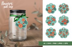 Gift Tag Bundle of Beautiful Red Flowers Product Image 1