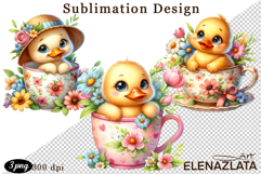Cute flowers dog animals in a cup for Mother&#039;s Day, clipart Product Image 1