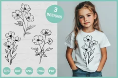 Flower SVG | Wildflower SVG | Bouquet of flower Product Image 1