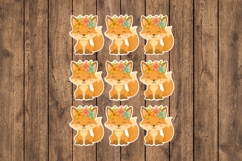 Cute Fox Printable Stickers - PNG Sticker Sheet