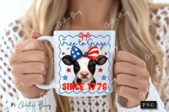 Free To Graze Since 1776 Funny PNG | 4th Of July PNG Product Image 2