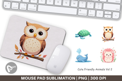 Mouse Pad Friendly Cute Animals Product Image 1