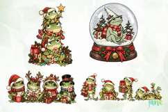 Cute Frog Christmas Product Image 1