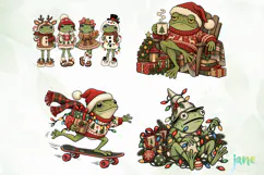 Cute Frog Christmas Product Image 1