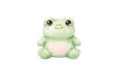 Cute Frog Png |Forest Png Product Image 1