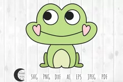 cute frog svg