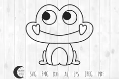 cute frog svg